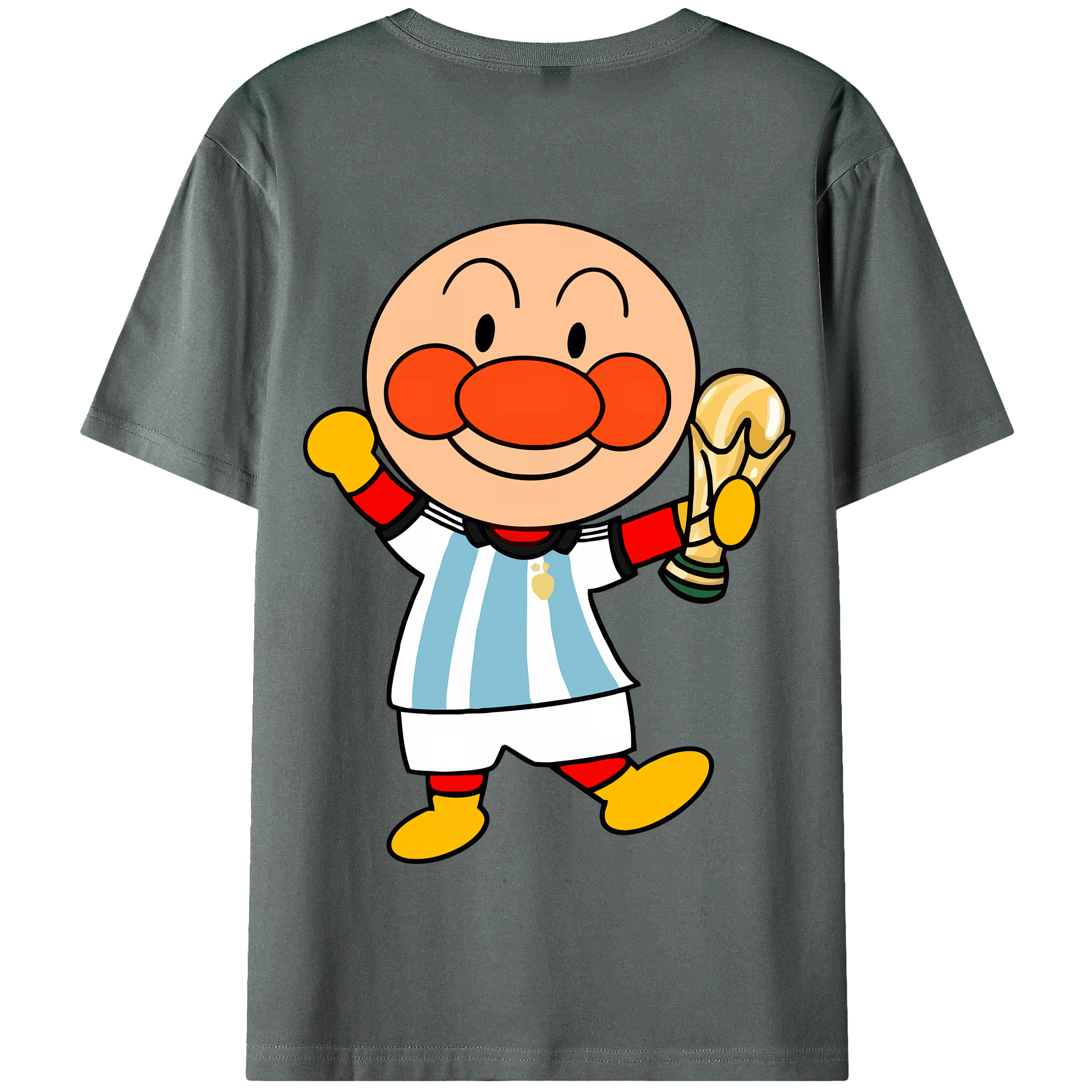 （画像用） アンパンマン Anpanman 綿100％半袖Tシャツ（背面プリント）